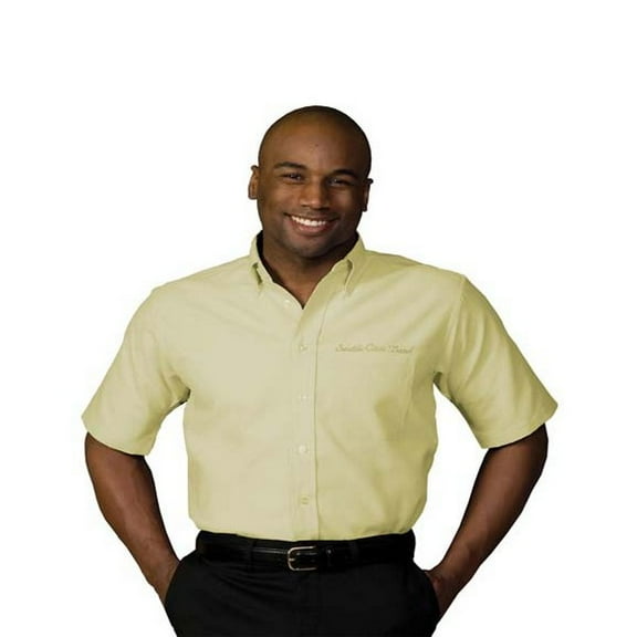 Edwards Garment Men's Big And Tall Short Sleeve Oxford Shirt, Style 1027