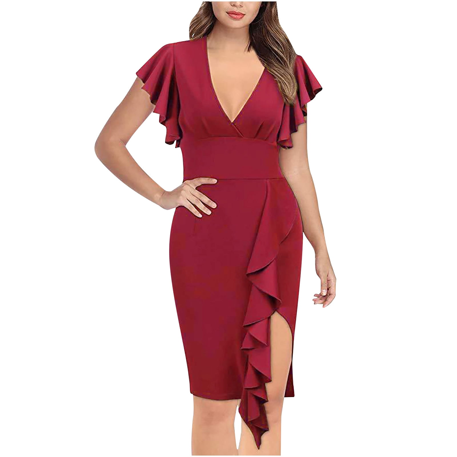 Fashion Dresses A Line Dresses Fred Sun A Line Dress red casual look 