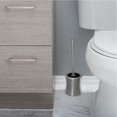 thumbnail image 1 of Bath Bliss Ensemble Brosse de Toilette en Verre avec Support, Brosse Robuste, Argent, 1 of 3