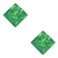 thumbnail image 2 of Minnieouse Pañuelo pequeño hecho a mano, pañuelo para la cabeza, pañuelos transpirables de Verde 2piezas, 2 of 6