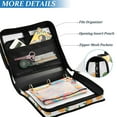 thumbnail image 3 of FORMRS Zipper Binder with Shoulder Strap 1.5-inch Ring 500 Sheet Capacity File Bag, Orange, 3 of 5