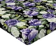 thumbnail image 4 of Ambesonne Floral Print Fitted Sheet, Romantic Vintage Bloom, Twin Size, Blue Violet Reseda Green, 4 of 5