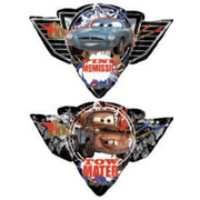 MATER & FINN CARS Balloon • Large Foil Mylar Balloon • Party Supplies Decorations Foil Mylar Balloon