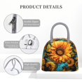 thumbnail image 4 of Disketp Deep Yellow Colorful Sunflower Bolsa Térmica para Almuerzo, Lonchera con Abertura Amplia y Gran Capacidad, Organizador Reutilizable para Mujeres, Hombres y Adultos, 4 of 6