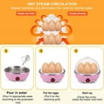 thumbnail image 4 of Wrea Egg Cooker,14 Egg Capacity Rapid Electric Egg Boiler Maker with Auto Shut Off Feature, Pink, 4 of 8