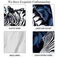 thumbnail image 4 of luoweisi Men's Beach Shorts Quick Dry Swim Trunks with Mesh Lining Zebra S, 4 of 5