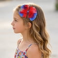 thumbnail image 2 of WUANDIXFA Clips for Hair 4th of July Bow 4th of July Hair Accessories Toddler Hair Bows Toddler Girl Hair Accessories 3-12 Years,Red, 2 of 6
