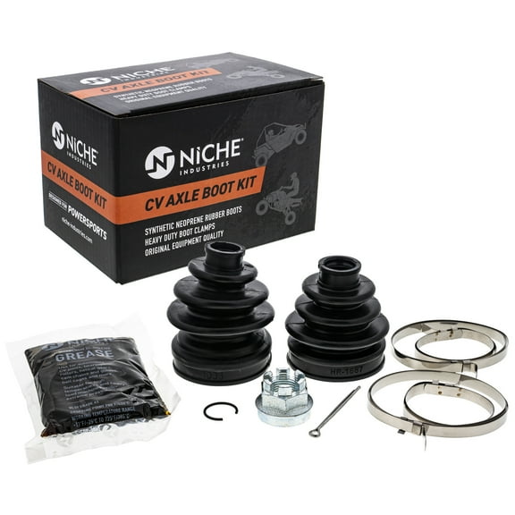 Niche Front CV Axle Boot Kit for Kawasaki Suzuki Prairie 360 700 UTV 519-KCV2383B
