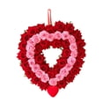 thumbnail image 4 of Corona de corazón para el día de San Valentín, corona floral, decoración del hogar, decoración exterior para Estilo C, 4 of 9