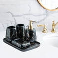 thumbnail image 1 of Juego de Accesorios de Baño Macarena 5 Piezas Dispensador de Loción Jabonera Negro, 1 of 7