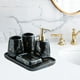 thumbnail image 1 of Juego de Accesorios de Baño Macarena 5 Piezas Dispensador de Loción Jabonera Negro, 1 of 7