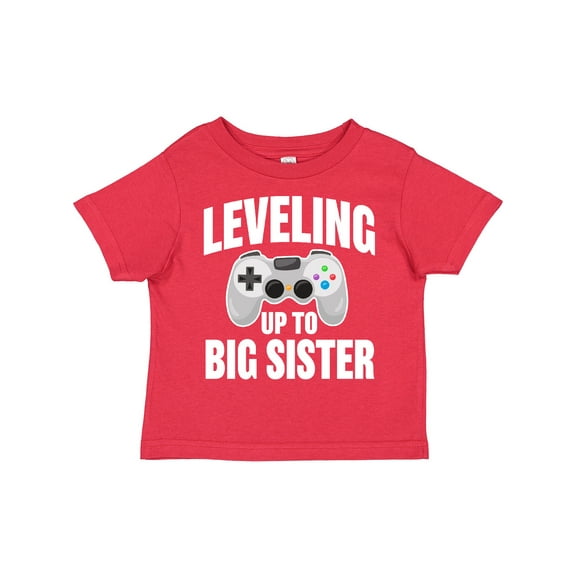Inktastic Leveling Up to Big Sister Girls Toddler T-Shirt