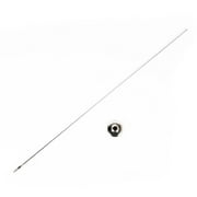 Rugged Ridge by RealTruck Antenna Kit for Wrangler TJ | Base Cover & Mast, 32.5", Stainless Steel | 11131.01 | Compatible with 1997-2006 Jeep Wrangler TJ