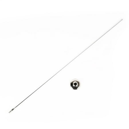 Rugged Ridge by RealTruck Antenna Kit for Wrangler TJ | Base Cover & Mast, 32.5", Stainless Steel | 11131.01 | Compatible with 1997-2006 Jeep Wrangler TJ