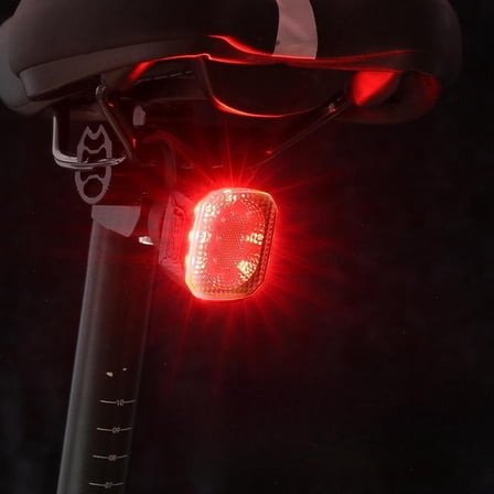 lacooooppia Bike Rear Light Brake Sensing Warning Lamp Cycling Security Accessories LED Bike Light Taillight for Road Bikes, BMX