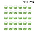 thumbnail image 2 of FELTECHELECTR 100 vasos desechables de papel para helado, de 85/200 ml, con forma de bola y tapa de media bola, para postre, pastel o bol (verde), 2 of 6
