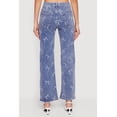 thumbnail image 5 of Women's Mid Rise Straight Leg Bow Print Jeans, 5 of 5