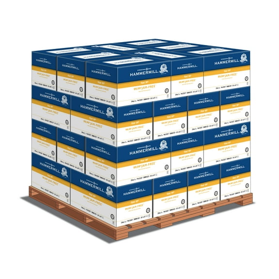 Hammermill Fore MP Paper 8.5" x 11" 24lb 96 Bright (10328) 5000 Sheets per Carton-32 Cartons per Pallet-160,000 Sheets Made in USA