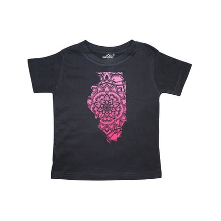 

Inktastic Illinois Silhouette Mandala Gift Toddler Boy or Toddler Girl T-Shirt