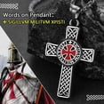 thumbnail image 4 of FaithHeart Knights Templar Seal Necklace for Men Stainless Steel Retro Punk Christ Fellow-Soldiers Jewelry Gift for Friends Grandson Birthday, 4 of 8