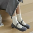 thumbnail image 4 of YooGuoGuo 5 Pairs Cute Lace Mesh Ruffle Frilly Socks Aesthetic Crew Socks Cottagecore Fall Socks Lolita Clothes Fairycore Stuffs, 4 of 7