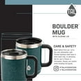 thumbnail image 3 of TAL Stainless Steel Boulder Coffee Mug 14 fl oz, Mint, 3 of 5