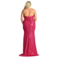 thumbnail image 2 of Formal Dress Shops Inc Sequined Dress Fuchsia 10, 2 of 4