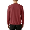 thumbnail image 2 of Ma Croix Mens Garment Dyed Organic Cotton Comfort Customizable Long Sleeve T Shirt, 2 of 6