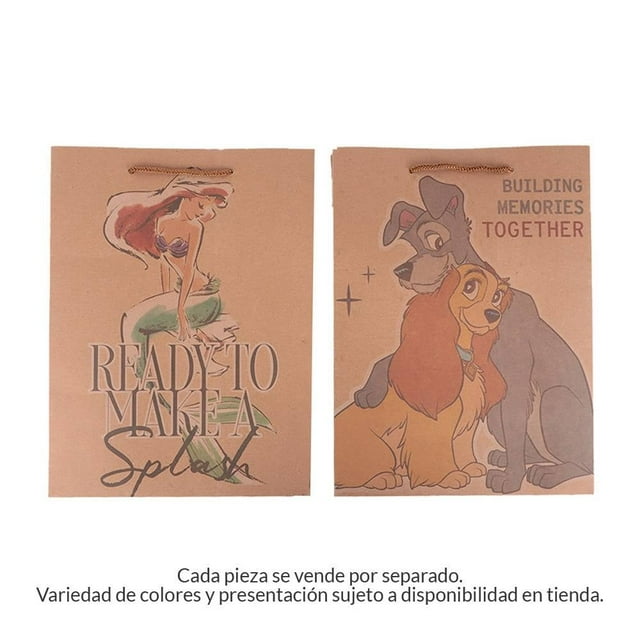 Bolsa para Regalo Prichos Disney Animada con Asas de Cordón Varios Modelos 1 pieza