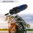 thumbnail image 3 of 10mm Motorcycle Slider Frame Aluminum Alloy Wheel Fairing Protection Crash Pad Protector Guard 40mm 185mm Blue 1 Pc, 3 of 7