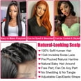 thumbnail image 6 of HAOFAN 13x4 Lace Front Wigs Human Hair Pre Plucked with Baby Hair 180% Density Brazilian Straight Human Hair Wigs for Black Women 9A Glueless Lace Frontal Wigs Natural Color (18 inch, Natural Color), 6 of 9