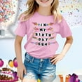 thumbnail image 2 of TZEWGL Tops For Toddler Short Sleeve Summer Crewneck Fit Basic Clothes For Girls Boys size 6-7T, 2 of 4