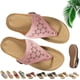 thumbnail image 1 of Sandalias deportivas de malla transpirable, zapatillas ortopédicas con cuña y soporte para arco, zapatillas de tacón con suela gruesa para mujer, 1 of 7