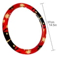 thumbnail image 4 of Seven Starred Iadybird 14.5 Inch Printing PVC Leather Auto Accessories Car Wheel Cover Steering Wheel Covers, 4 of 6