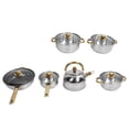 thumbnail image 1 of Juego De Utensilios De Cocina De Acero Inoxidable Con Sartén, Cacerola, Ollas Y Sartenes De Cocina Duraderas Para El Hogar, Resistentes A Altas Temperaturas Y Fáciles De Limpiar, 1 of 7