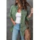 thumbnail image 3 of ABPHQTO Chaqueta camisera de mujer verde con botones y manga larga con bolsillos, 3 of 5