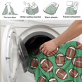 thumbnail image 4 of Football Icon Green Pattern Soft Sherpa Fleece Throw Blanket, Warm Cozy Plush Blanket for Sofa Bed Couch, All Season, 40"x50", 4 of 5