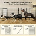 thumbnail image 4 of Waleaf Heavy Duty Dog Playpen , 8 Panels Dog Fence 40 inches, Portable Pet Fences Indoor Outdoors, 4 of 9