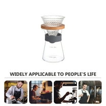 MLINS MultiFunctional Glass Coffee Pot for Home Use, Transparent Design, Easy to Clean, 2 Pcs