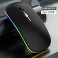 thumbnail image 2 of Wireless Charging Mouse - Bluetooth 5.0 & 2.4G Dual Mode Silent Mouse - Ergonomic Portable Computer Mouse with Adjustable DPI - for Laptop/Tablet/PC, 2 of 8