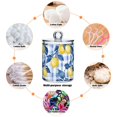 thumbnail image 6 of Yayeee 2 Pack Qtip Holder Bathroom Cotton Swab Canister with Lid Clear Dispenser Set, Light Blue Lemon, 6 of 6