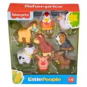 Fisher-Price Little People Farm Animal Friends 8-Piece Figure Set for Toddlers Age 1Y+
