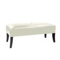 thumbnail image 1 of CorLiving Antonio White Bonded Leather 46" Wide Bench, 1 of 4