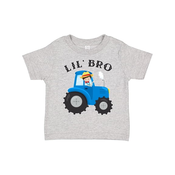 Inktastic Farmer Tractor Little Bro Boys Toddler T-Shirt