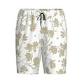 thumbnail image 3 of Picia Vintage Stylized White Color Pajama Shorts for Men, Men's Pajama Bottoms, Sleepwear,Short Pajama Pants-3X-Large, 3 of 9