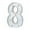 8, variant on Homeer Decorative Light Decorative Lamp Digital Number Light Decorative Light - Glowing Plastic LED Marquee Light Up Letter GRAD 2023 Graduation Party Decor