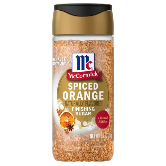 McCormick Spiced Orange Finishing Sugar, 3.7 oz Bottle