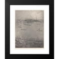 thumbnail image 2 of James Abbott McNeill Whistler 11x14 Black Modern Framed Museum Art Print Titled - The Thames (1896), 2 of 5