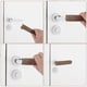 thumbnail image 4 of Uxcell 2 Pcs Fundas para Pomos de Puerta, Protector de Pomos de Puerta de Silicona, Funda Suave Anticolisión para Tiradores de Puertas para Dormitorios, Baños, Oficinas, Verde, 4 of 7