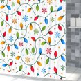 thumbnail image 3 of Tchckioa Christmas Colorful Shower Curtain for Bathroom,Waterproof Hooks Bath Curtain,47x64, 3 of 6